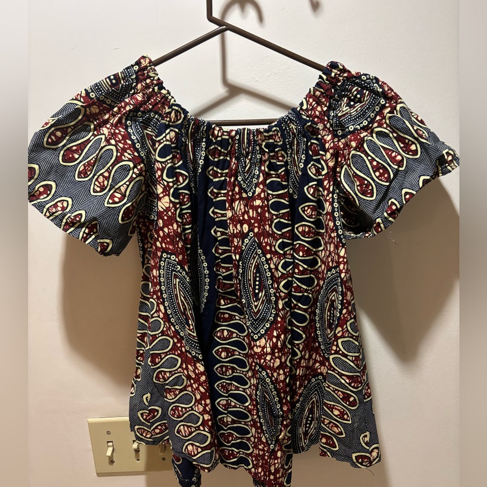 Grassfields African Print Top